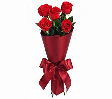 Букет 5 Красных роз Эдлесс Лав в Цветковский