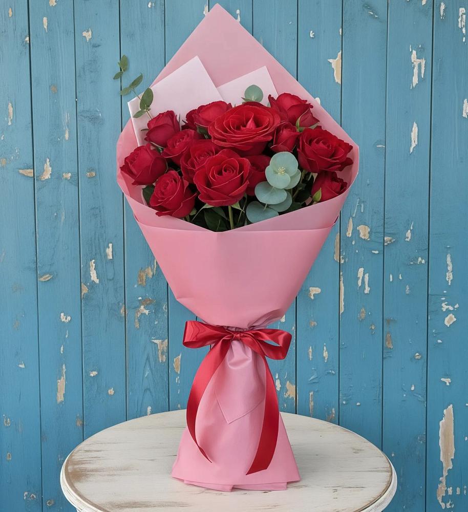 Букет цветов из: Розы в Цветковский