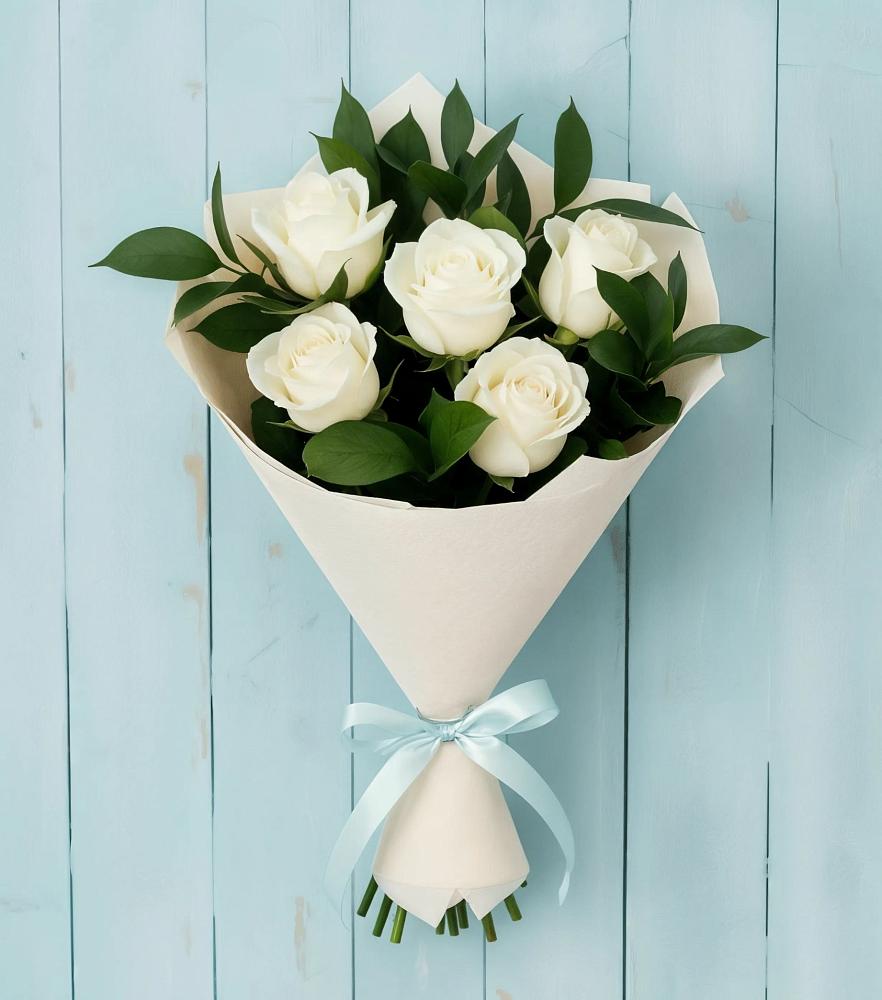 Букет цветов из: Розы в Цветковский