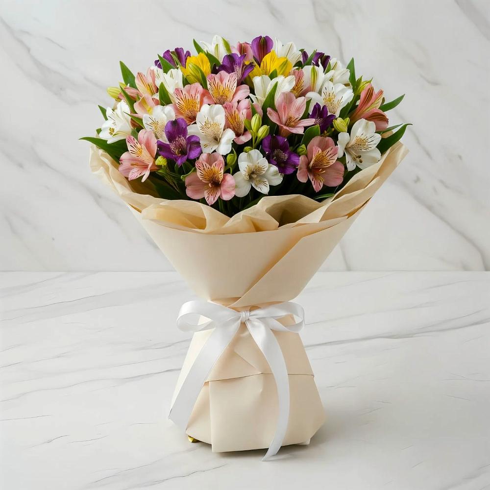 Букет цветов из: Альстромерии в Цветковский