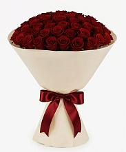 Букет 101 Бордовая роза Блэк Бакарра в Цветковский
