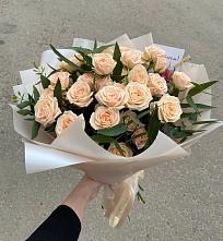 Букет Кремовые розы Латте в Цветковский