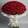 Букет 101 Красная роза Блэк Мэджик в Цветковский