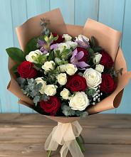 Букет цветов из:  Розы и Альстромерии #REPLACE_PRED# Цветковский