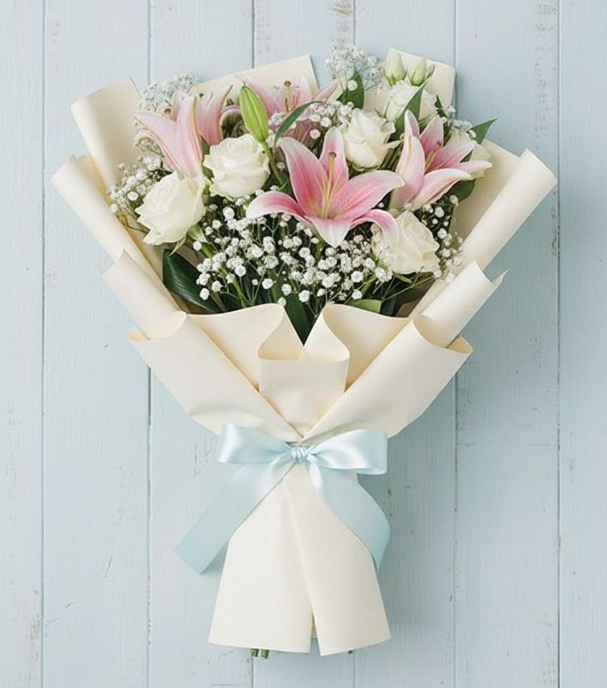 Букет цветов из: Лилии в Цветковский