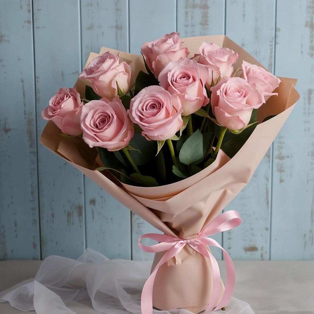 Букет цветов из: Розы в Цветковский