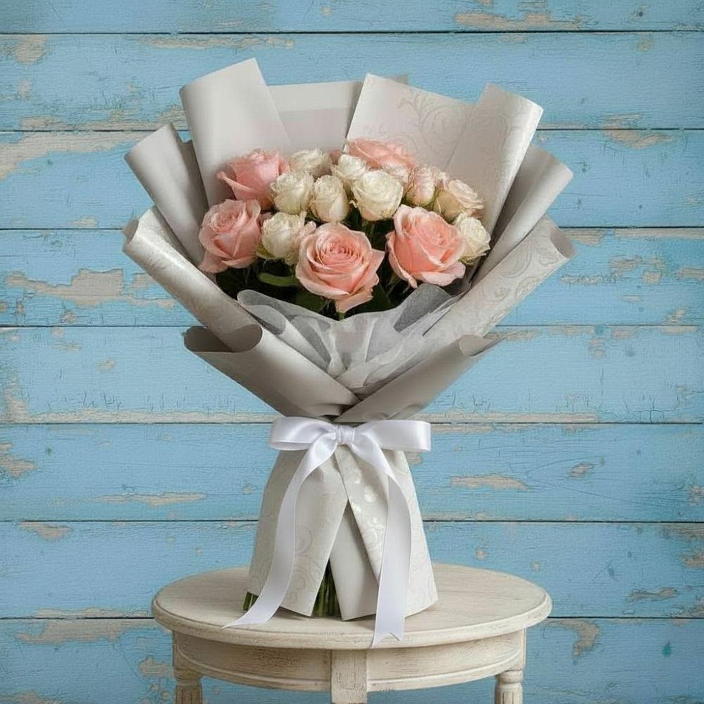 Букет цветов из: Розы в Цветковский