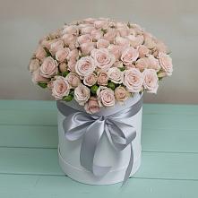 Цветочная композиция из Розы в шляпной коробке #REPLACE_PRED# Цветковский