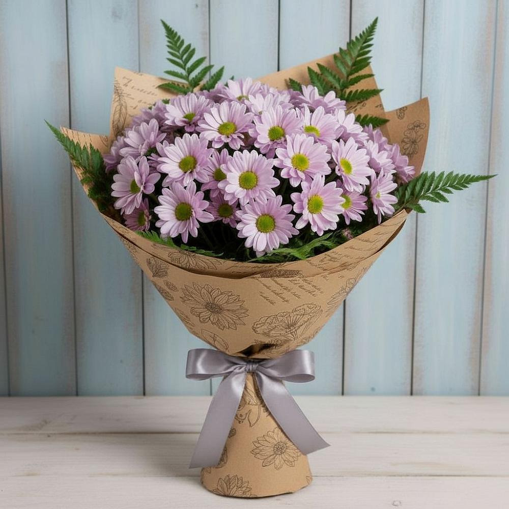 Букет цветов из: Хризантемы в Цветковский