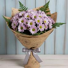 Букет цветов из:  Хризантемы в Цветковский