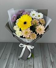 Букет цветов из:  Розы, Герберы и Хризантемы #REPLACE_PRED# Цветковский