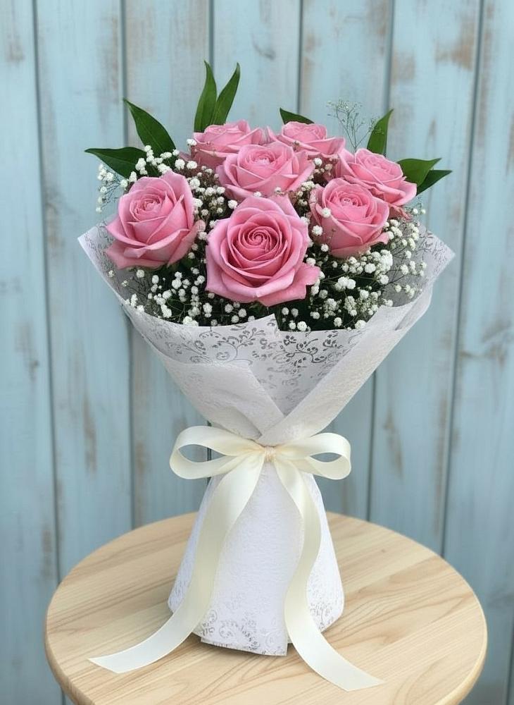 Букет цветов из: Розы в Цветковский