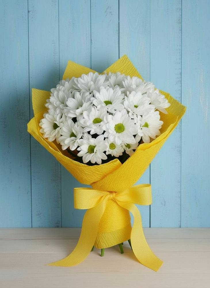 Букет цветов из: Хризантемы в Цветковский