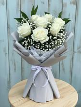 Букет цветов из:  Розы в Цветковский