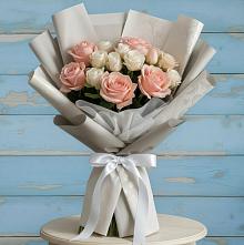 Букет цветов из:  Розы в Цветковский