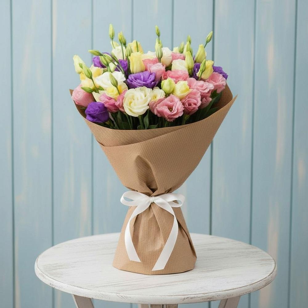 Букет цветов из: Лизиантусы в Цветковский