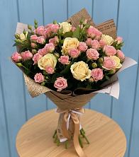 Букет цветов из:  Розы в Цветковский