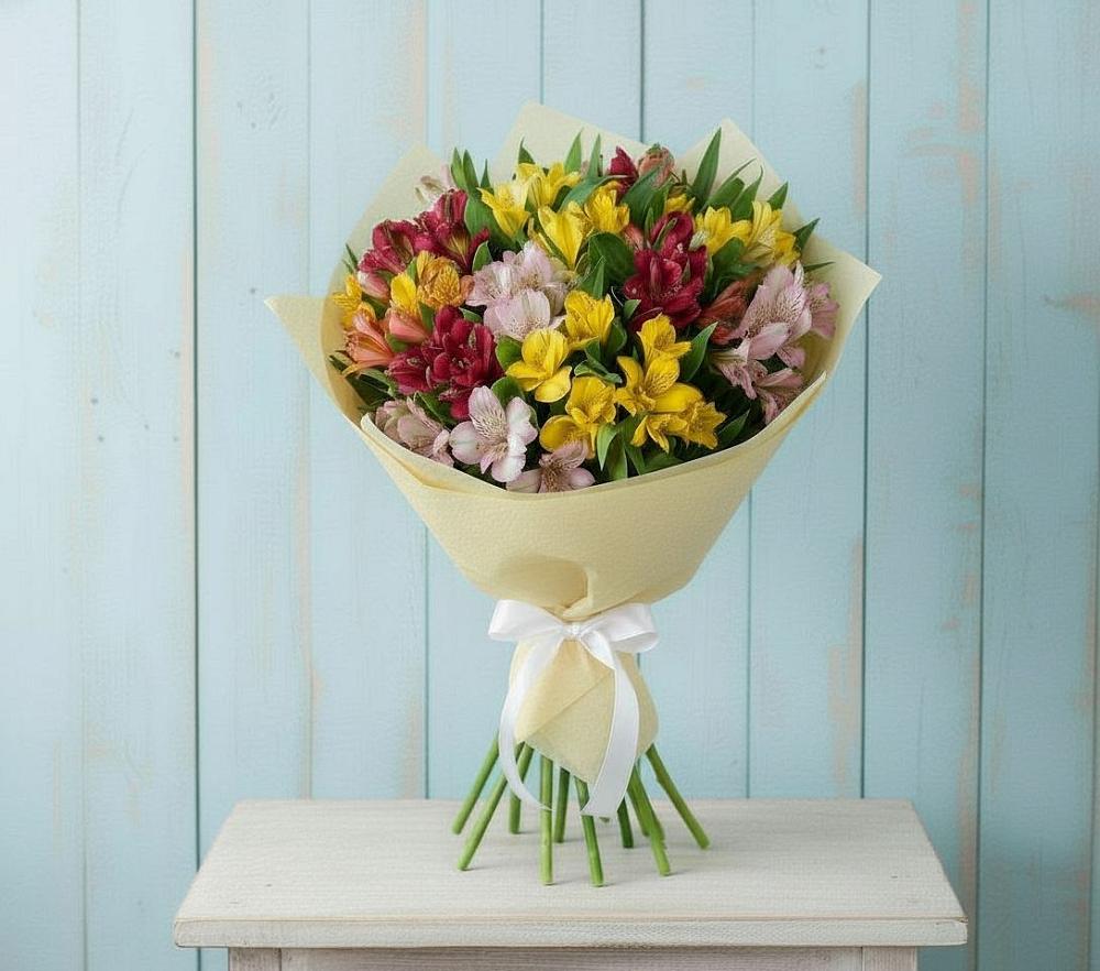 Букет цветов из: Альстромерии в Цветковский