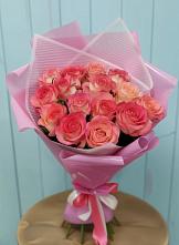 Букет 15 Розовых роз Равель #REPLACE_PRED# Цветковский