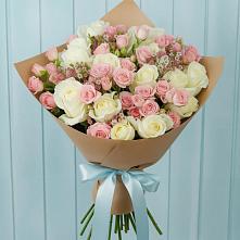 Букет цветов из:  Розы в Цветковский